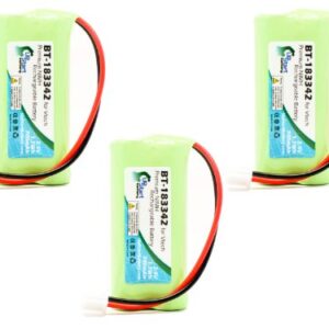 3 Pack - Replacement for AT&T EL52313 Battery - Compatible with AT&T Cordless Phone Battery (700mAh 2.4V NI-MH)