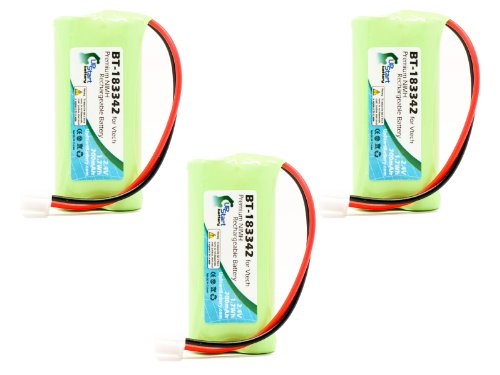 3 Pack - Replacement for AT&T EL52313 Battery - Compatible with AT&T Cordless Phone Battery (700mAh 2.4V NI-MH)