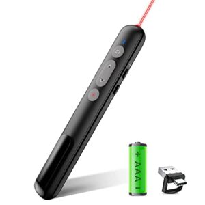 wireless presentation clicker, 2 in 1 usb type c powerpoint clicker with laser pointer, clicker for powerpoint presentation remote ppt powerpoint clicker for mac,computer, keynote,laptop