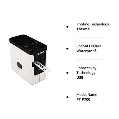 Brother BRT-PT-P700 PT-P700 PC-Connectable Label Printer for PC and Mac