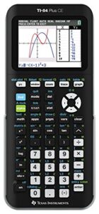 texas instruments ti-84 plus ce graphing calculator, black (frustration-free packaging) (84plce/pwb/2l1/a) (renewed)