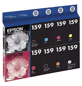 epson ultrachrome hi-gloss 2 ink cartridges for epson stylus r2000 photo printer (set of 8)