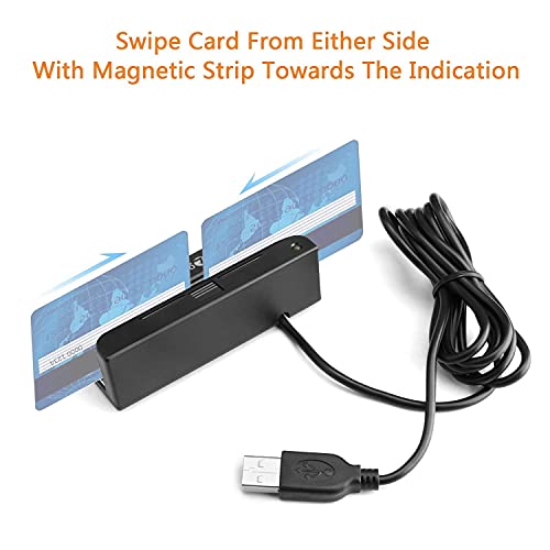 MSR90D Mini USB 3 Tracks Swipe Magnetic Credit Card Smart Card Reader ITOSAYDE