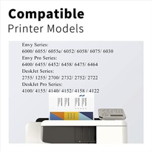 LemeroSuperx 67XL Ink Cartridges Remanufactured Ink Cartridge Replacement for HP 67XL 67 XL Combo Pack for Envy 6055 6055e 6052 Envy Pro 6455 6452 DeskJet 4155 4155e Printer(1 Black, 1Tri-Color)