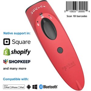 SOCKET Scan S700, 1D Barcode Scanner, Red & Charging Dock (CX3461-1929)