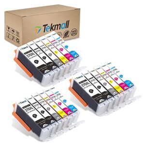 tekmall compatible ink cartridges replacement for pgi-270xl cli-271xl work with pixma ts9020 mg7720 ts8020 printers 18packs (3 sets with gray)