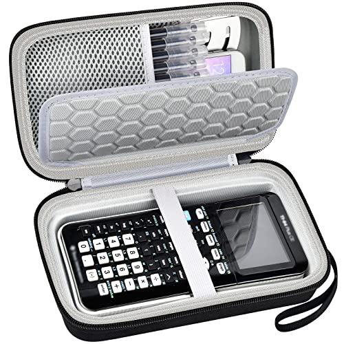 Case for Texas Instruments TI-84 Plus CE / for TI-Nspire CX II CAS Color Graphing Calculator, Travel Large Capacity for Pens, Cables and Accessories -Black (Box Only)