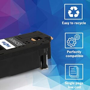 INK E-SALE Compatible Toner Cartridge Replacement for Dell 525 E525 E525W (KCMY, 4 Packs), for use with Dell E525W Color Laser Printer for 593-BBJX 593-BBJU 593-BBJV 593-BBJW