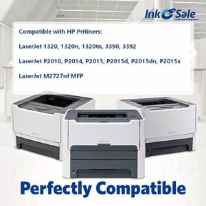 INK E-SALE Compatible Q5949X Q7553X Toner Cartridge Replacement for HP 49X Q5949X 53X Q7553X (Black 1Pack) for use in HP LaserJet P2015dn P2015 P2015d 1320 1320n 3390 3392 M2727nf P2014 P2010 Printer