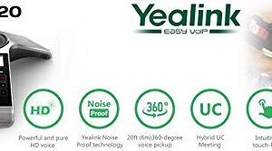 Yealink CP920 Conference IP Phone, 3.1-Inch Graphical Display. 802.11n Wi-Fi, 802.3af PoE, Power Adapter Included