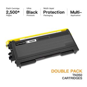 E-Z Ink (TM) Compatible Toner Cartridge Replacement for Brother TN350 TN-350 TN 350 to use with Intellifax 2820 Intellifax 2920 HL-2070N HL-2040 DCP-7020 MFC-7820n (Black, 2 Pack)