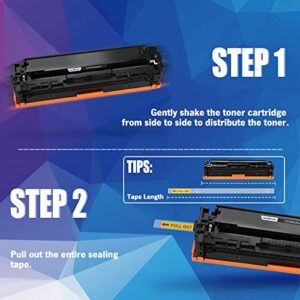 INK E-SALE 5-Pack Remanufactured Toner Cartridge Replacement for HP 128A CE320A CE321A CE322A CE323A Canon 116 Toner Ink Set for HP LaserJet CP1525n CP1525nw CM1415fn CM1415fnw MF8080Cw Printer