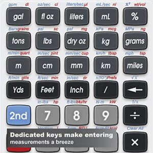 Calculated Industries 8030 ConversionCalc Plus Ultimate Professional Conversion Calculator Tool for Health Care Workers, Scientists, Pharmacists, Nutritionists, Lab Techs, Engineers and Importers