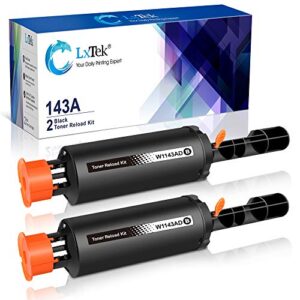 lxtek compatible toner reload kit replacement for hp 143a w1143ad 143ad w1143a to use with neverstop laser 1001nw mfp 1201n 1202nw printer(black,2 pack)