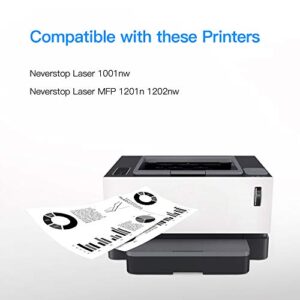 LxTek Compatible Toner Reload Kit Replacement for HP 143A W1143AD 143AD W1143A to use with Neverstop Laser 1001nw MFP 1201n 1202nw Printer(Black,2 Pack)