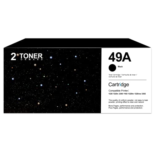 49A Black Toner Cartridge Q5949A 2-Pack - Owrd Compatible 49A Toner Cartridge Replacement for HP 49A Black Ink for 1320 1320n 3390 1160 1320tn 1320nw 3392 Printer