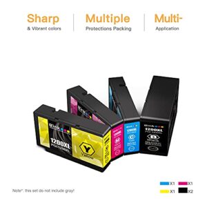 E-Z Ink (TM Compatible Ink Cartridge Replacement for Canon PGI-1200 XL PGI-1200XL PGI1200XL to use with MAXIFY MB2020 MB2320 MB2120 MB2720 MB2350 MB2050 (2 Black, 1 Cyan, 1 Magenta, 1 Yellow, 5 Pack)