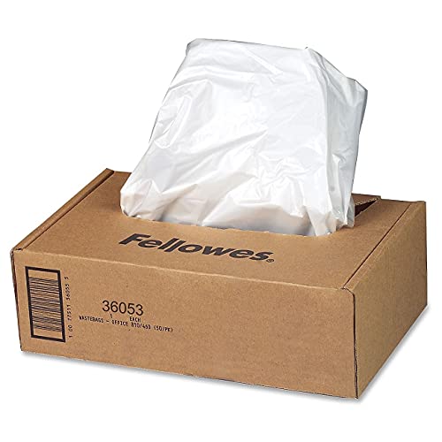 Fellowes 36053 Shredder Bags, 9 Gal, F/99Ci,90S, 15-Inch X14-Inch X30-Inch , 100/Ct,Cl