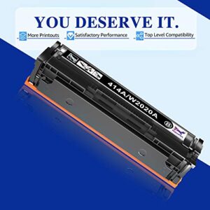 HaloFox Compatible 414A Toner Cartridge 4 Pack Replacement for HP 414A W2020A 414X W2020X W2021A W2022A W2023A for Color Laserjet MFP M454dw M454dn M479fdw M479fdn Printer (Black Cyan Yellow Magenta)