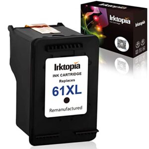 inktopia remanufactured ink cartridges replacement for hp 61xl 61 xl high yield for hp envy 4500 5530 5534 5535 deskjet 2540 1000 1010 1512 1510 3050 officejet 4630 2620 4635 printer (1 black)