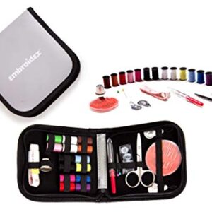 Embroidex Sewing Kit for Home, Travel & Emergencies - Filled with Quality Notions Scissor & Thread - Great Gift