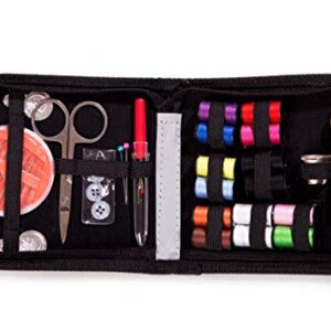 Embroidex Sewing Kit for Home, Travel & Emergencies - Filled with Quality Notions Scissor & Thread - Great Gift