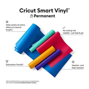 Cricut Smart Permanent Vinyl (13in x 3ft, White) for Cricut Explore 3 and Maker 3, Create DIY Projects, Decals, Stickers & More, All-Weather & Fade-Proof, Ideal for Outdoor Use