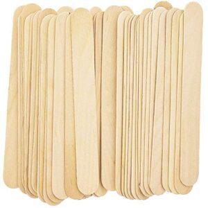 200 pieces jumbo craft sticks, premium natural wood for building, mixing, and creating craft projects , size 6 x 3/4