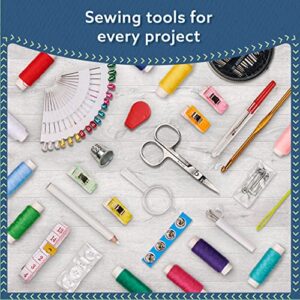 ﻿﻿ARTIKA Sewing Kit for Adults and Kids - Small Beginner Set w/ Multicolor Thread, Needles, Scissors, Thimble & Clips - Emergency Repair and Travel Kits - Sewing Accessories and Supplies