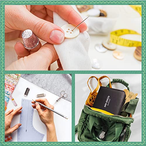 ﻿﻿ARTIKA Sewing Kit for Adults and Kids - Small Beginner Set w/ Multicolor Thread, Needles, Scissors, Thimble & Clips - Emergency Repair and Travel Kits - Sewing Accessories and Supplies