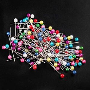 Sewing Pins, 600 PCS Straight Pins 1.6 in Pearlized Ball Head Pins, Sewing Pins for Fabric DIY Sewing Pins Crafts