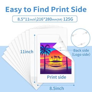 HTVRONT Sublimation Paper 8.5 x 11 Inch - 120 Sheets Easy to Transfer Sublimation Paper for T-shirts, Tumblers, Mugs (A4)