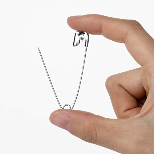 Mr. Pen Silver Safety Pins, 2.1 Inches, Pack of 200