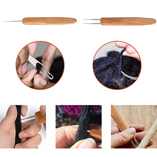 Dreadlock Crochet Hook Tool，Braid Hair Dreadlocks Needle Weaving Crochet for Braid Craft (0.75mm)