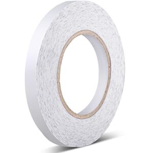 outus sticky fabric tape double-sided tape adhesive cloth tape press-on tape, no sewing, gluing, or ironing, alterations and hemming tool (1 piece,1/2 inch x 164 feet)