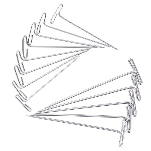 Blulu Steel T-pins for Blocking Knitting, Modelling and Crafts 150 Pieces (2 Inch, 1-1/2 Inch)