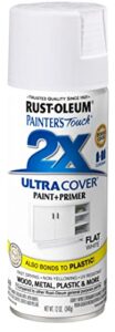 rust-oleum 249126 matte painter’s touch 2x ultra cover, 12 ounce (pack of 1), flat white