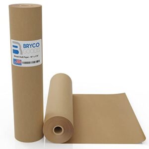 brown jumbo kraft paper roll – 18″ x 2100″ (175′) made in the usa – ideal for packing, moving, gift wrapping, postal, shipping, parcel, wall art, crafts, bulletin boards, floor covering, table runner