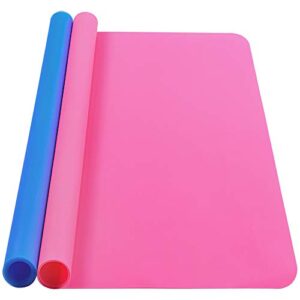 silicone mat, ikoco 15.7″x 11.8″ clay resin art mat for playdoh a3 large nonstick silicone craft sheet for playdough epoxy resin jewlery casting