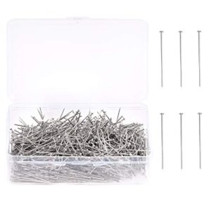 1000pcs straight pins, durable stainless steel dressmaker pins, straight pins sewing with plastic boxes, fine satin pins, flat head pins for jewelry making, sewing crafts