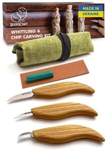 beavercraft s15 whittling kit wood carving kit for beginners – wood carving tools set – whittling knife set whittling tools wood carving wood for beginners, wood whittling kit for beginners