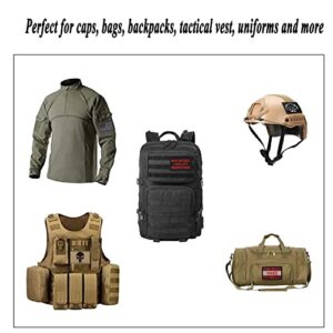 Harsgs 20 Pieces Random Tactical Morale Patch Bundle, Full Embroidery Loop and Hook Patches Set for Caps, Bags, Backpacks, Vest, Military Uniforms,Tactical Gears Etc