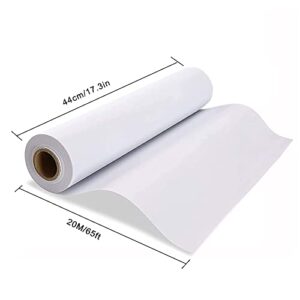 White Drawing Paper Roll - 20 m Art Paper Roll (44CM X 20M) Painting Sketching Paper for Easel Paper, Bulletin Board Paper, Wall Art, Gift Wrap