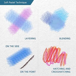 HA SHI Soft Chalk Pastels, 64 colors + 2pcs Non Toxic Art Supplies, Drawing Media for Artist Stick Pastel for Professional, Kids, Beauty Nail Art, Pan Chalk Pastel