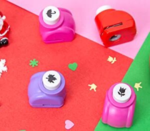 LoveInUSA Punch Craft Set, 10Pack Hole Punch Shapes Craft Hole Punch Scrapbooking Supplies Shapes Hole Punch Flowers Butterflies Great for Crafting & Fun Projects