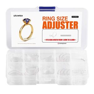 ring size adjuster for loose rings – 60pack, 2 styles, ring guard, ring sizer, 10 sizes fit for man and woman ring