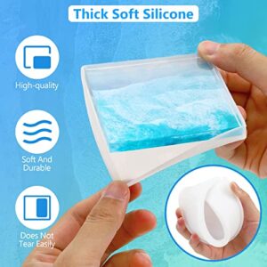 18 Pieces Resin Coaster Molds, Coaster Molds for Epoxy Resin with Storage Box Mold for DIY Art Craft Cup Mats