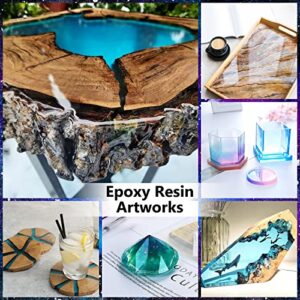 Epoxy Resin 68OZ - Crystal Clear Epoxy Resin Kit - No Yellowing No Bubble Art Resin Casting Resin for Art Crafts, Jewelry Making, Wood & Resin Molds(34OZ x 2)