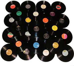 vinylshopus – lot of 12″ vinyl records for crafts & decoration artwork for party decor artist studio vintage look (lot of 10)