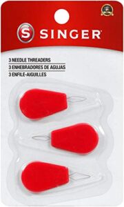 singer 00056 plastic needle threaders, 3-count